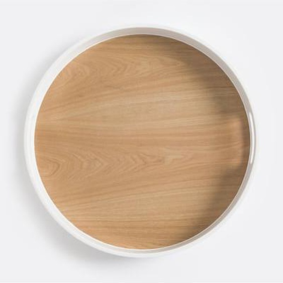 Plateau Ø 45,5 cm en placage frêne, Nicolo