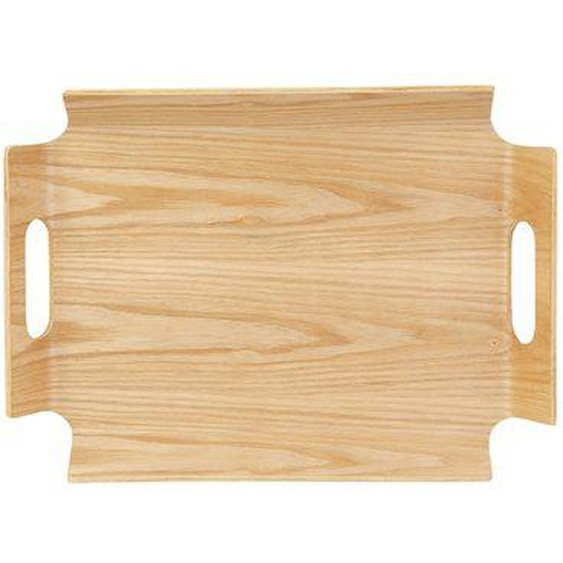 Plateau rectangle PLATO bois naturel petit modèle 39 x 28 cm Marron Absolument Maison