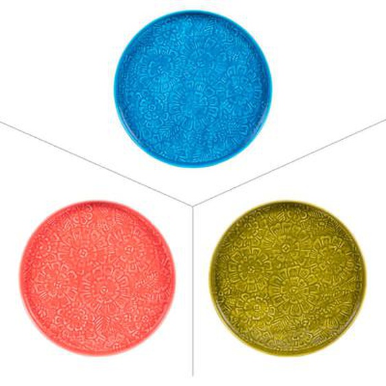 Plateau rond   Pop Flower ( modèle aléatoire)