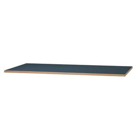 Plateaux de table Eiermann - Linoléum 4179 smokey blue/chant chêne - 120 x 80 cm