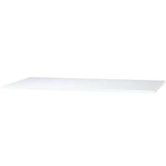 Plateaux de table Eiermann - mélamine blanche/chant ABS de couleur assortie - 140 x 80 cm