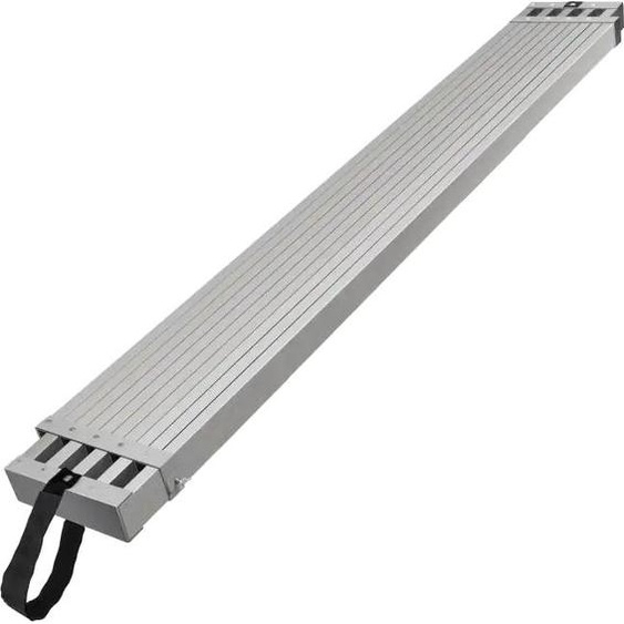 Plateforme de travail télescopique en aluminium, longueur réglable, capacité de charge de 500 lb, surface antidérapante, 6 à 9 pieds