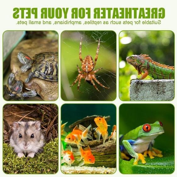 Platine chauffante pour reptiles, 14 W, 28 x 28 cm - Température réglable pour terrariums, tortues, serpents et lézards