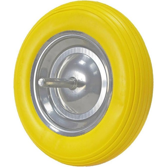 Pneu à bandage plein avec jante galvanisée pour brouette de chantier