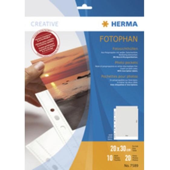 Pochettes transparentes Fotophan A4, pour photos