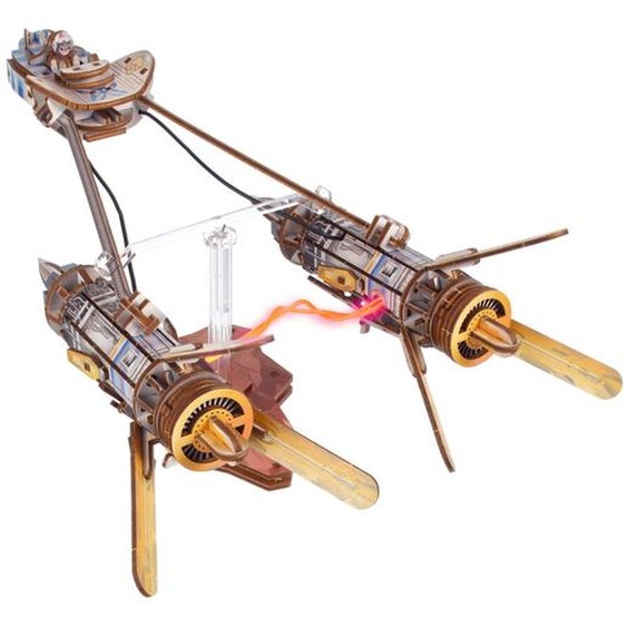 Podracer D’anakin Skywalker – Maquette Star Wars À Construire, Vaisseau Lumineux Avec Arc Électrique Multicolor
