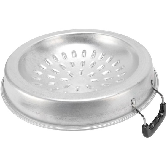 Poêle à barbecue thaïlandaise 2 en 1, antiadhésive, à chauffage uniforme, en aluminium, pour grillades et mijotage, pour usage intérieur et extérieur, 35 cm / 13,78 pouces, couleur dorigine