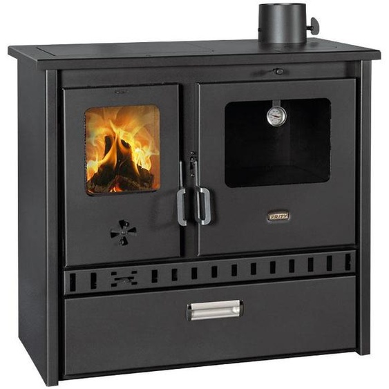 Poêle à bois avec four, cheminée 10 kw, PRITY 1P36 D