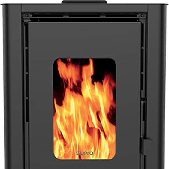 Poêle à granulés de bois 6.1kw noir - Supra - ORPHEE 6 NOIR -