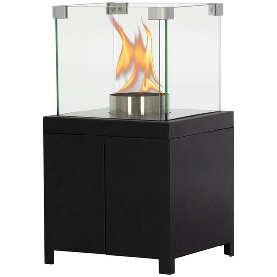 Poêle à granulés Tafelhaard - Forme carrée, couleur noire - Puissance de 1,5 kW