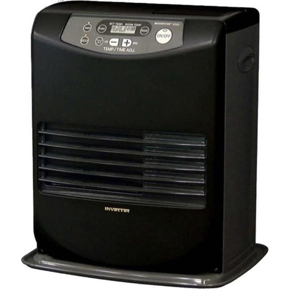 Poele à Pétrole Electronique INVERTER 5008, 3200 W, Programmation 24H, Acier Noir Mat