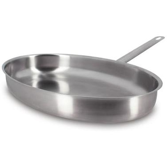 Poele a poisson professionnel 37.5cm en acier inox induction