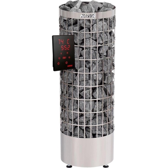 Poêle de sauna Harvia Cilindro XW WiFi Steel 9,0 kW | avec unité deWiFi séparée Xenio | PC90XW