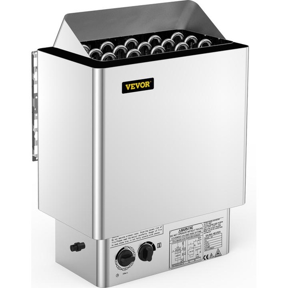 Poêle de sauna VEVOR Sentiotec 9KW poêle électrique 380V-415V poêle de sauna en acier inoxydable pour une pièce de sauna de 9-13 m³ 2 modes
