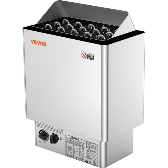 Poêle électrique pour sauna 8 kW avecintégrée 8-12 m³ HomeSpa en acier inoxydable