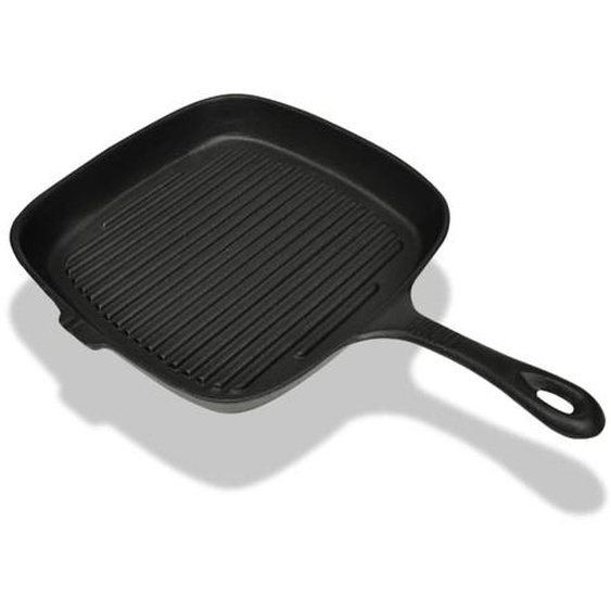 Poêle grille en fonte 24x23 cm