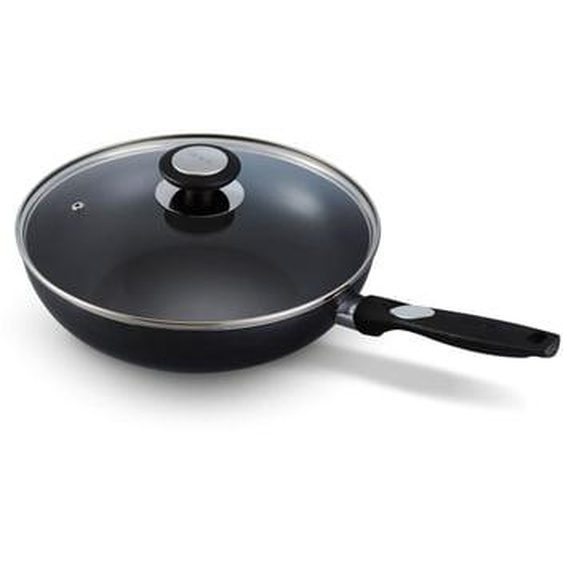 Poêle Wok couvercle Pro induc