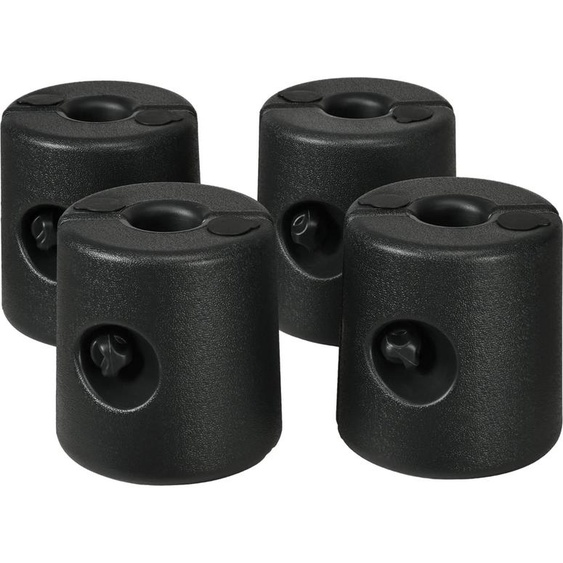 Poids pour pavillon/tente - Lot de 4 poids pour pied - Remplissables avec 9,2 kg deau ou 12 kg de sable - Pour pieds de tente - Noir