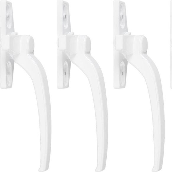 Poigne de fentre en allie daluminium pour ouverture  plat externe push Casement Security Lock Hardware droit Blanc