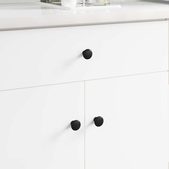 Poignée 12 pcs Noir Ø30 mm Aluminium