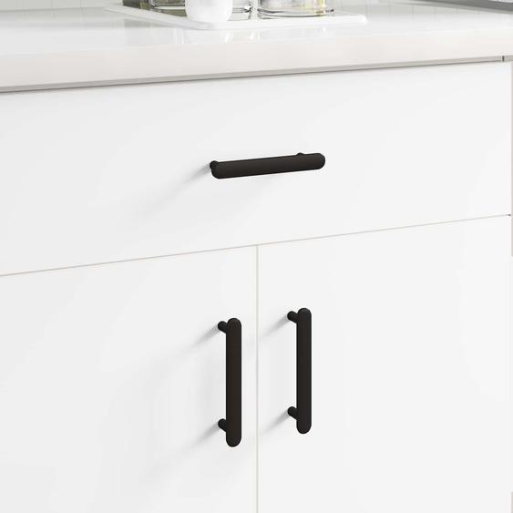 Poignée de cabinet 12 pcs Noir 121 x 16.6 x 28.3 mm Fer