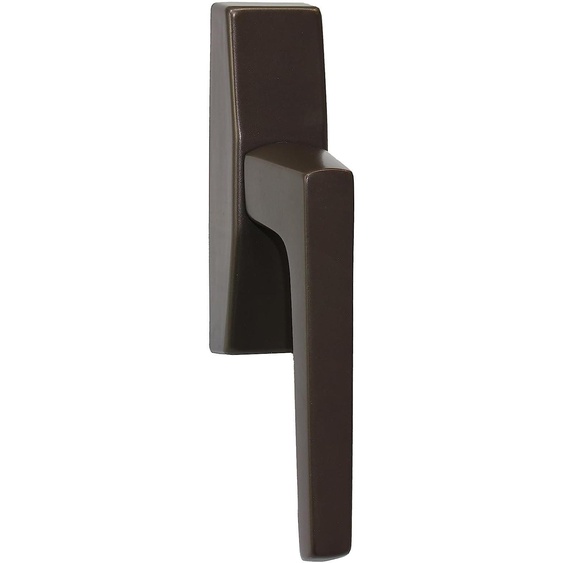 Poignée de fenêtre en aluminium, finition bronze foncé, sans logo