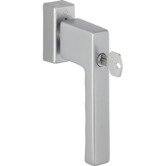 Poignée de fenêtre HOPPE TOULON cylindre de blocage, VK 32-42 mm, aluminium argent anodisé