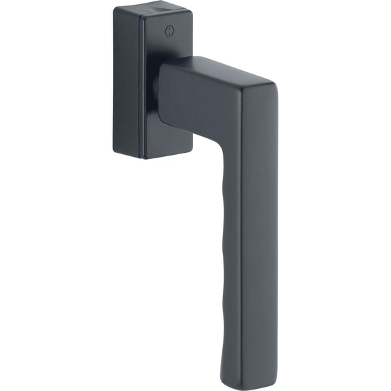 Poignée de fenêtre HOPPE TOULON SecuForte, VK 32-42 mm, aluminium noir mat