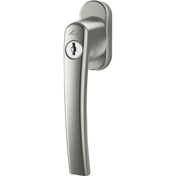 Poignée de fenêtre ROTO ROTOLINE - TiltFirst verrouillable, aluminium titane anodisé