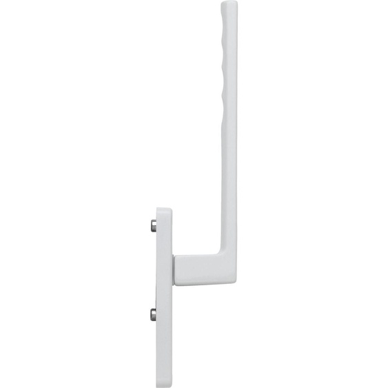 Poignée de porte Hebe, modèle PZ, en aluminium blanc, 253 mm, pour portes de balcon et de terrasse