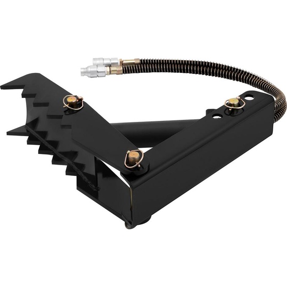 Poignée hydraulique de godet dexcavatrice SucceBuy, 18 pouces (1/2 pouce) dépaisseur, poignée de godet dexcavatrice haute performance. Embout à souder en acier noir avec vérin hydraulique, mécanique-hydraulique pour godet de pelle/excavateur