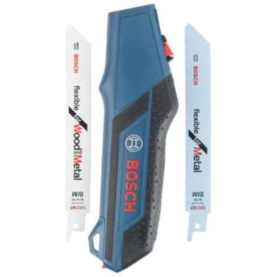 Poignée manuelle pour lame de scie sabre + 2 lames 150 mm BOSCH 2608000495