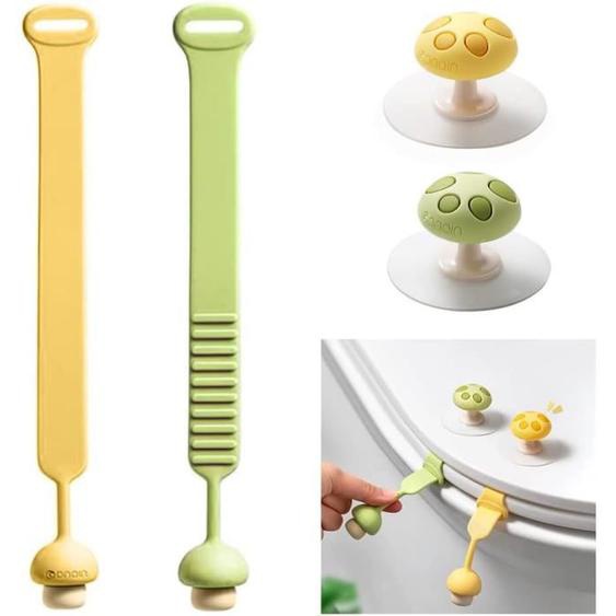 Poignée Siège de Toilette,4pcs pour Eviter Tout Contac Rehausseurs Poignées pour Abattant de Toilettes pour Voyage,Maison,Hôtel
