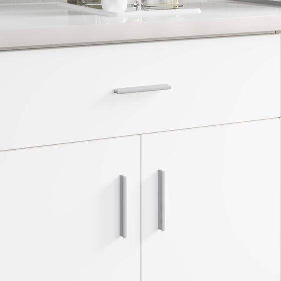 Poignée Uni 828 pcs Argenté 105.7 x 7.4 x 15.5 mm Aluminium