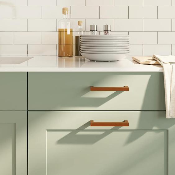 Poignées darmoire 10 pcs bronze 128 mm acier inoxydable