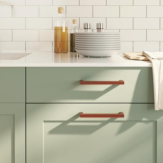 Poignées darmoire 10 pcs bronze 160 mm acier inoxydable