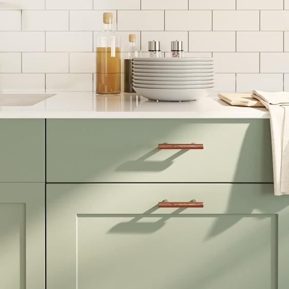 Poignées darmoire 10 pcs bronze 64 mm acier inoxydable