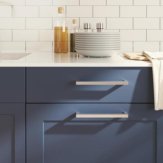 Poignées darmoire 5 pcs argenté 192 mm acier inoxydable