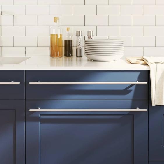 Poignées darmoire 5 pcs argenté 480 mm acier inoxydable