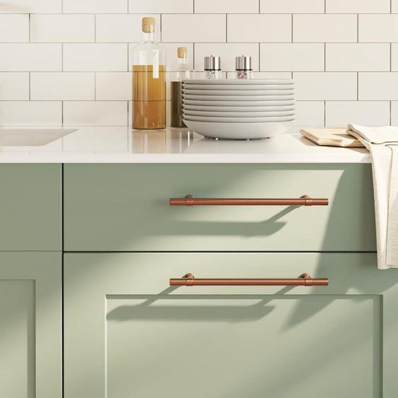 Poignées darmoire 5 pcs bronze 192 mm acier inoxydable