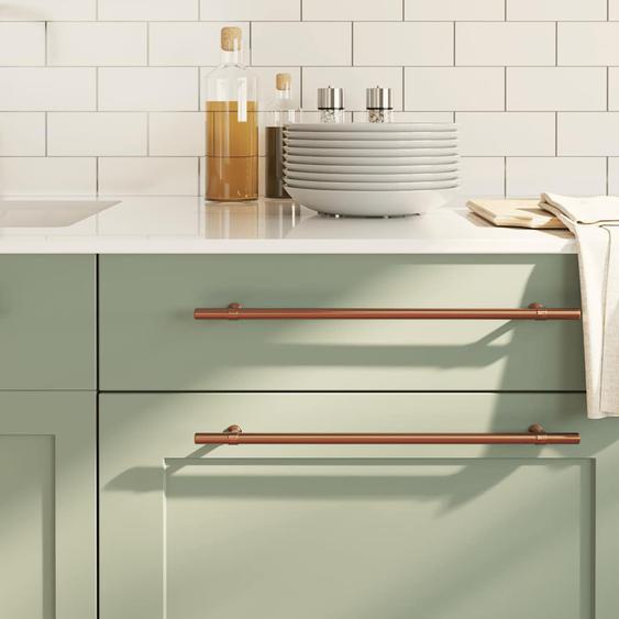 Poignées darmoire 5 pcs bronze 320 mm acier inoxydable