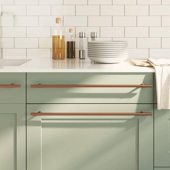 Poignées darmoire 5 pcs bronze 480 mm acier inoxydable