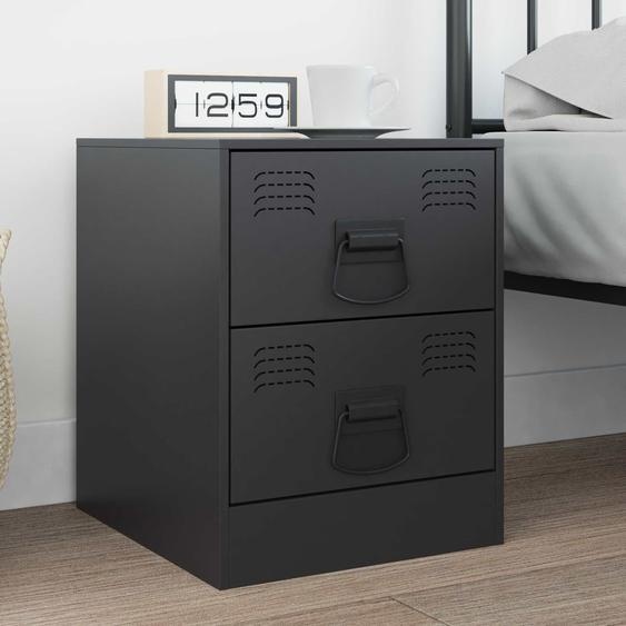 Poignées de Cabinet 12 pcs Noir 85 x 45 mm Métal