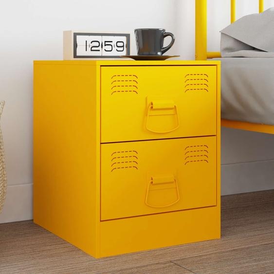 Poignées de Cabinet 2 pcs Jaune moutarde 85 x 45 mm Métal