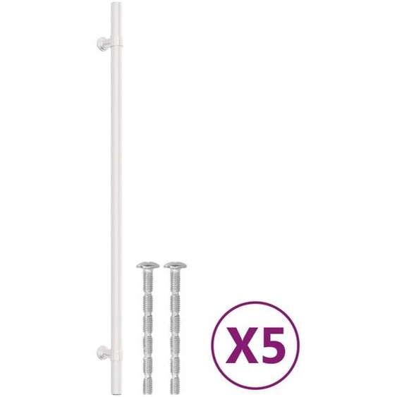 Poignées de meubles 5 pcs. argent 320 mm inox