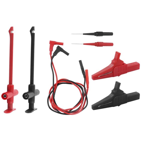 Pointes de mesure, cordons de mesure en laiton, PVC, PA, jeu de cordons de mesure pour multimètre, 30 V CA et 60 V CC, max. 19 A