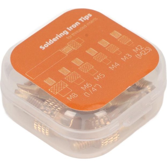 Pointes de soudure, pointes de thermocollant, pointes de soudure pour imprimante 3D, inserts de thermocollant, inserts filetés, pièces pour imprimante 3D