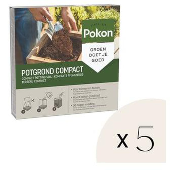 Pokon terreau Compact - Terreau de coco - Intérieur et extérieur - 50 litres