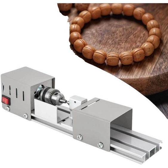 Polisseuse à perles, alliage de fer et daluminium de haute qualité, conception compacte de bureau, adaptée au travail du bois et du métal, moteur en cuivre pur, réglable avec sept vitesses différentes