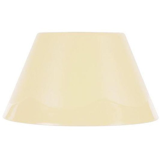 POLYCONE-Abat-jour conique plastique  conique beige 1 ampoule E27 Style: pop color D22xH12cm